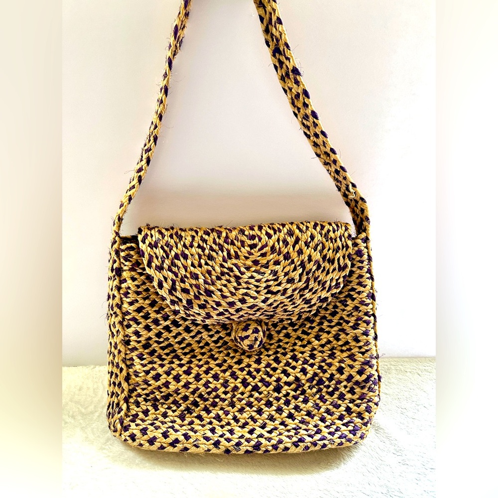 Straw Crossbody Large Shoulder Bag Purse Tote Eco Friendly Woven NEW